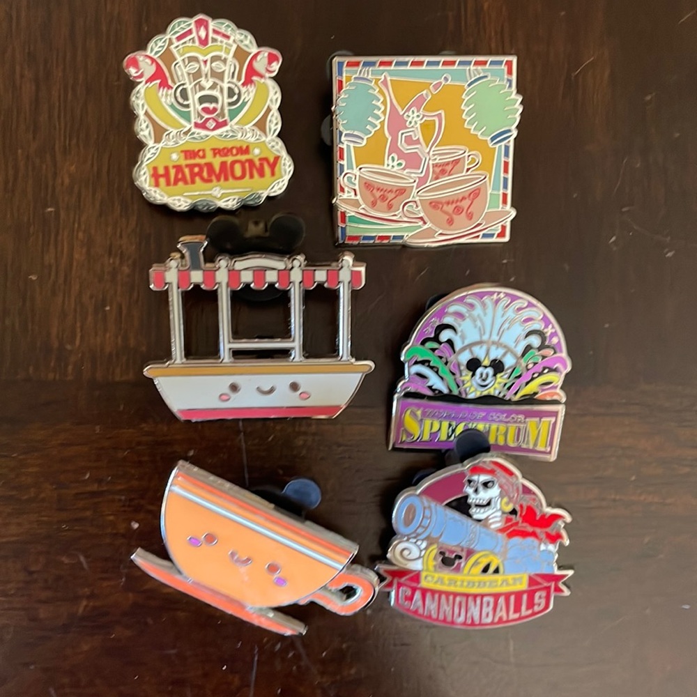Disneyland rides pins